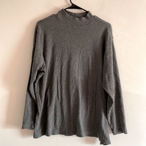 Venezia gray mock turtleneck long sleeve shirt size 22/24